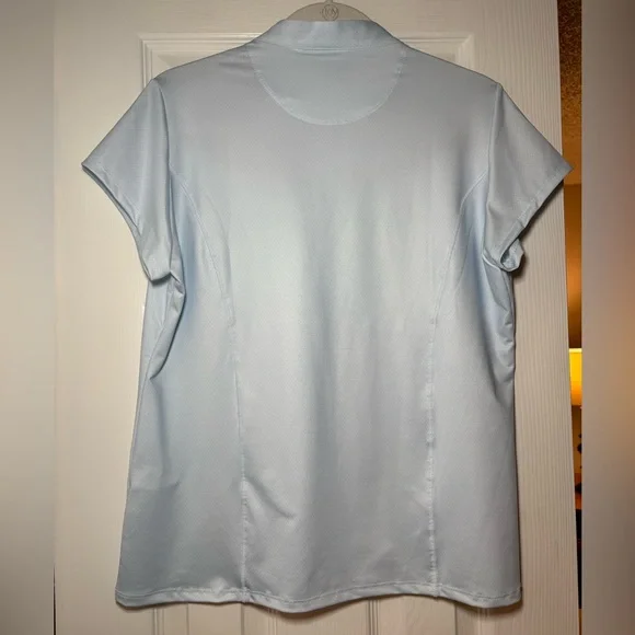 Lucky In Love Women’s Tennis Mesh Polo size Large - Picture 3 of 6